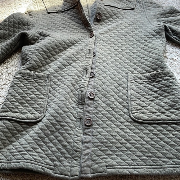 Northern truck army green quilted hooded jacket M - Picture 2 of 8